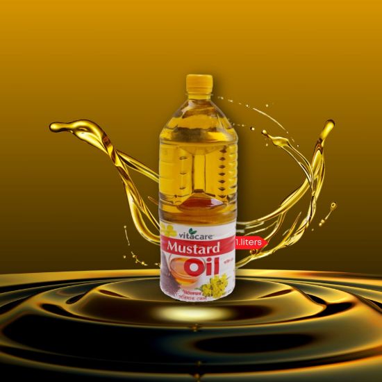 Picture of Vitacare Mustard Oil 1 Ltr Plastic Bottle