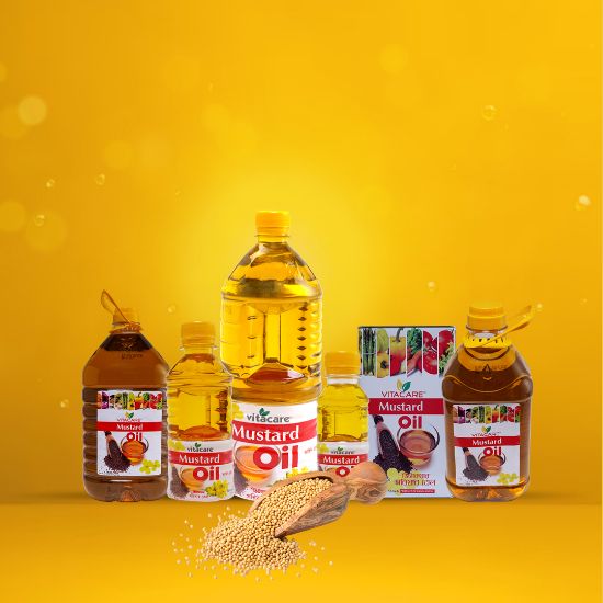 Picture of Vitacare Mustard Oil 1 Ltr Plastic Bottle