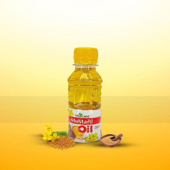 Picture of Vitacare Mustard Oil 100 ml Plastic Bottle