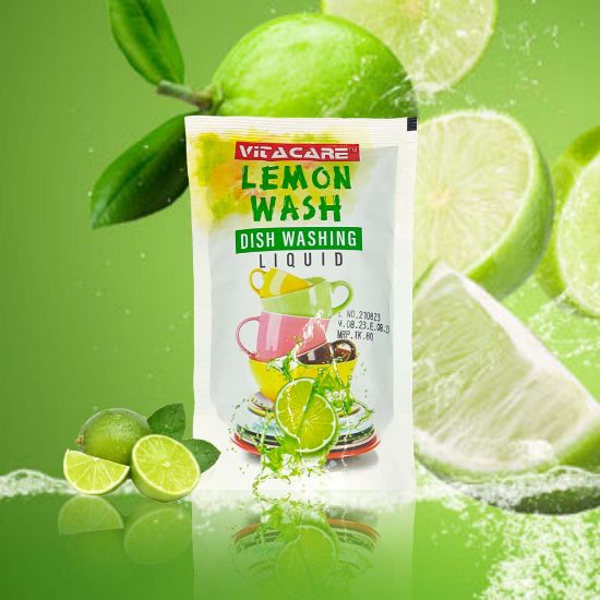 Picture of Vitacare Dish Washing Liquid Lemon 250ml Refill Pack (Pouches)