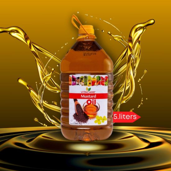 Picture of Vitacare Mustard Oil 5 Ltr Plastic Bottle