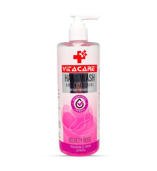 Picture of VITACARE LIQUID HAND WASH PREMIUM GRADE VELVETY  ROSE 400 ML PET BOTTLE