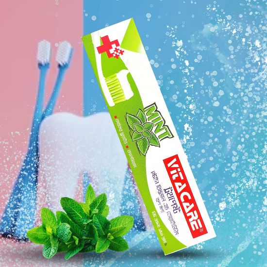 Picture of vitacare-toothpaste-mint-150-gm-packet